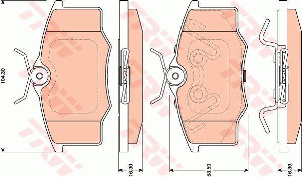 TRW GDB1759 Тормозные колодки дисковые TRW COTEC, комплект GDB1759: Купить в Польше - Отличная цена на 2407.PL!