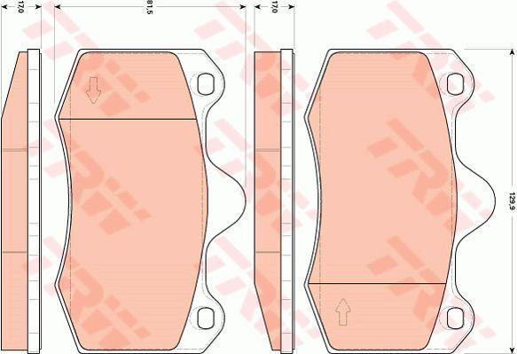 TRW GDB1852 TRW COTEC disc brake pads, set GDB1852: Buy near me in Poland at 2407.PL - Good price!