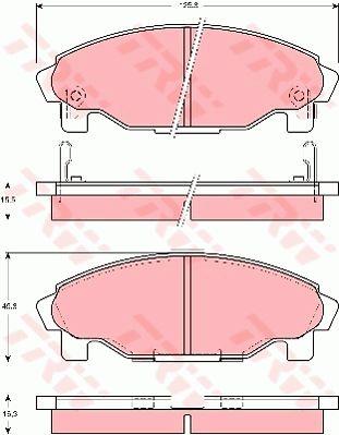 TRW GDB3071 TRW COTEC disc brake pads, set GDB3071: Buy near me at 2407.PL in Poland at an Affordable price!