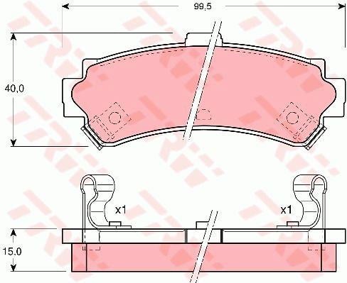 TRW GDB3115 TRW COTEC disc brake pads, set GDB3115: Buy near me at 2407.PL in Poland at an Affordable price!