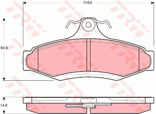 TRW GDB3172 Гальмівні колодки TRW COTEC, комплект GDB3172: Приваблива ціна - Купити у Польщі на 2407.PL!