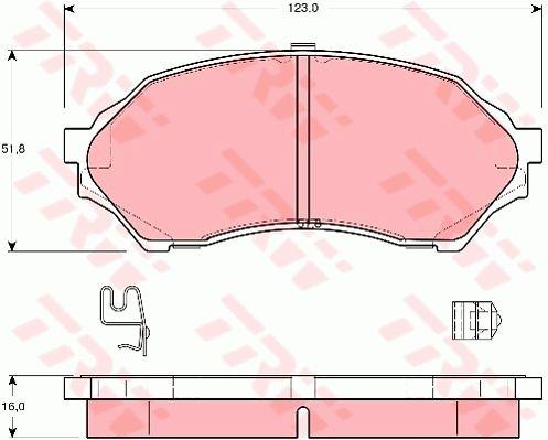 TRW GDB3193 Тормозные колодки дисковые TRW COTEC, комплект GDB3193: Отличная цена - Купить в Польше на 2407.PL!