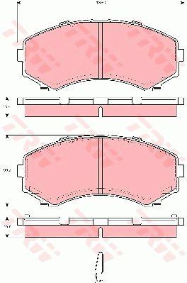 TRW GDB3254 TRW COTEC disc brake pads, set GDB3254: Buy near me in Poland at 2407.PL - Good price!