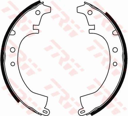 TRW GS8047 Brake shoe set GS8047: Buy near me at 2407.PL in Poland at an Affordable price!