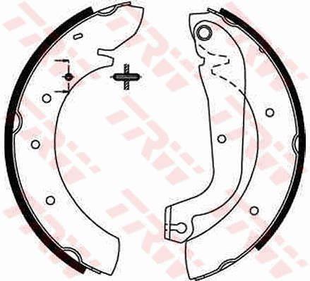 TRW GS8207 Brake shoe set GS8207: Buy near me in Poland at 2407.PL - Good price!