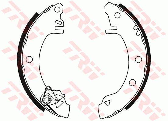 TRW GS8320 Brake shoe set GS8320: Buy near me at 2407.PL in Poland at an Affordable price!