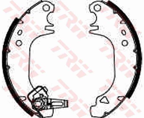 TRW GS8322 Brake shoe set GS8322: Buy near me at 2407.PL in Poland at an Affordable price!