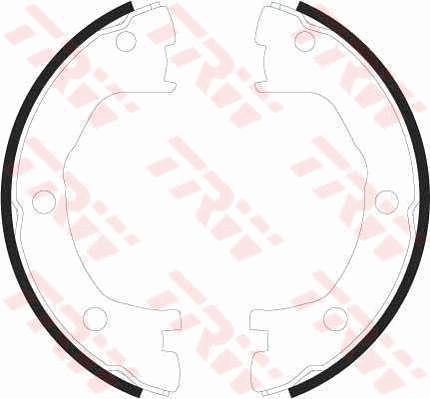 TRW GS8440 Parking brake shoes GS8440: Buy near me in Poland at 2407.PL - Good price!