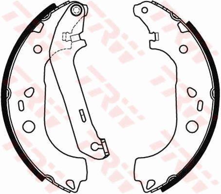 TRW GS8471 Brake shoe set GS8471: Buy near me at 2407.PL in Poland at an Affordable price!
