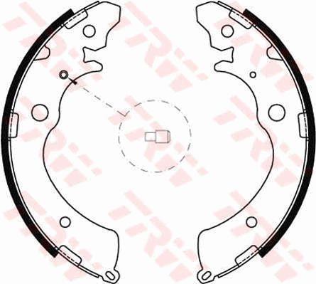 TRW GS8493 Brake shoe set GS8493: Buy near me in Poland at 2407.PL - Good price!