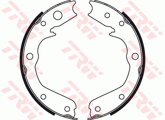 TRW GS8497 Parking brake shoes GS8497: Buy near me in Poland at 2407.PL - Good price!