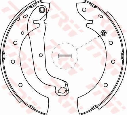 TRW GS8622 Brake shoe set GS8622: Buy near me at 2407.PL in Poland at an Affordable price!