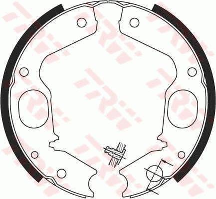 TRW GS8695 Parking brake shoes GS8695: Buy near me in Poland at 2407.PL - Good price!