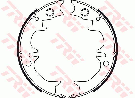 TRW GS8714 Parking brake shoes GS8714: Buy near me in Poland at 2407.PL - Good price!