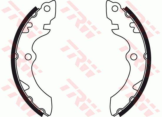 TRW GS8735 Parking brake shoes GS8735: Buy near me in Poland at 2407.PL - Good price!