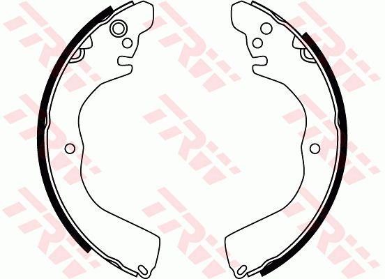 TRW GS8762 Parking brake shoes GS8762: Buy near me in Poland at 2407.PL - Good price!