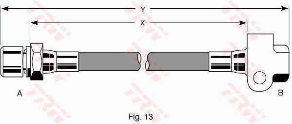 TRW PHA227 Гальмівний шланг PHA227: Приваблива ціна - Купити у Польщі на 2407.PL!