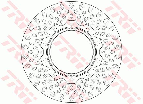 TRW DF5019S Rear ventilated brake disc DF5019S: Buy near me in Poland at 2407.PL - Good price!