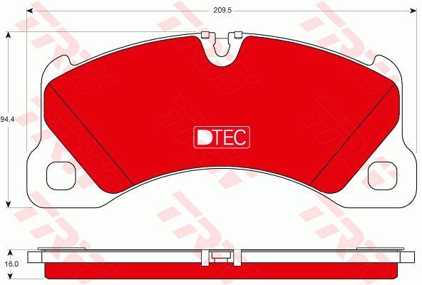 TRW GDB1774DTE Brake Pad Set, disc brake GDB1774DTE: Buy near me in Poland at 2407.PL - Good price!