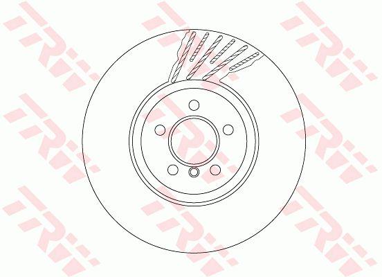 TRW DF6613S Front brake disc ventilated DF6613S: Buy near me in Poland at 2407.PL - Good price!