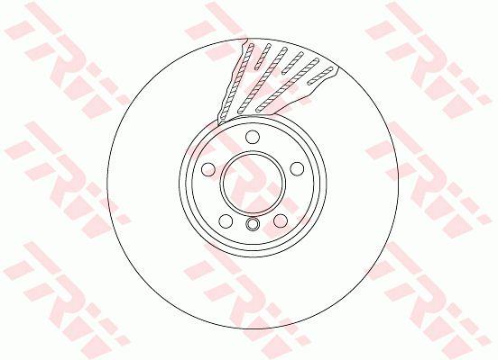 TRW DF6622S Front brake disc ventilated DF6622S: Buy near me in Poland at 2407.PL - Good price!
