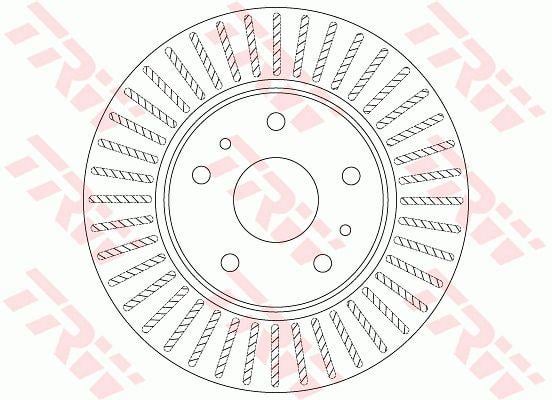 TRW DF6684 Front brake disc ventilated DF6684: Buy near me in Poland at 2407.PL - Good price!