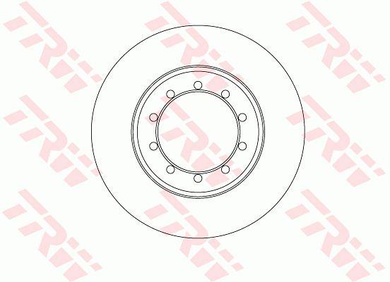 TRW DF6711 Rear brake disc, non-ventilated DF6711: Buy near me at 2407.PL in Poland at an Affordable price!