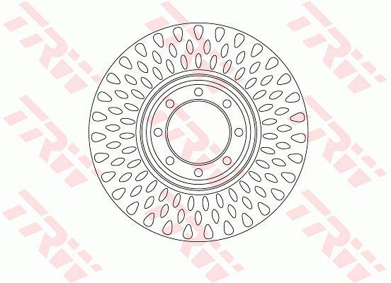 TRW DF6688S Rear ventilated brake disc DF6688S: Buy near me in Poland at 2407.PL - Good price!