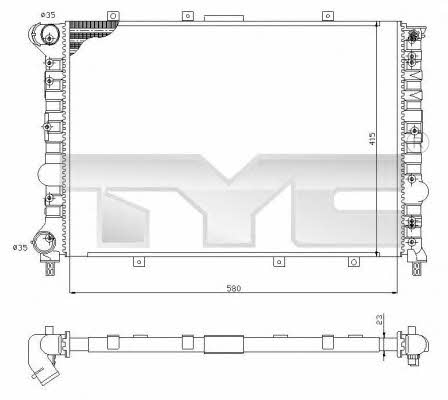 TYC 701-0001-R Kühler motorkühlung 7010001R: Kaufen Sie zu einem guten Preis in Polen bei 2407.PL!