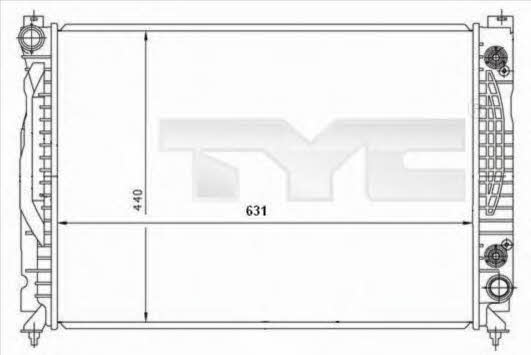 TYC 702-0001 Radiator, engine cooling 7020001: Buy near me in Poland at 2407.PL - Good price!