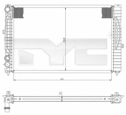 TYC 702-0034 Радіатор охолодження двигуна 7020034: Приваблива ціна - Купити у Польщі на 2407.PL!