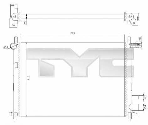TYC 710-0054 Radiator, engine cooling 7100054: Buy near me at 2407.PL in Poland at an Affordable price!