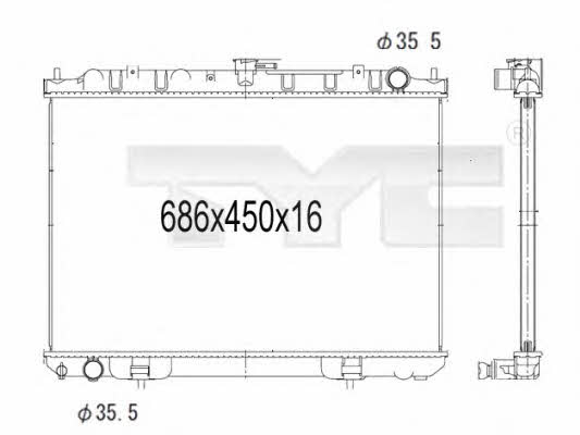 TYC 724-1013 Kühler motorkühlung 7241013: Kaufen Sie zu einem guten Preis in Polen bei 2407.PL!