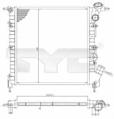 TYC 728-0029 Радіатор охолодження двигуна 7280029: Купити у Польщі - Добра ціна на 2407.PL!