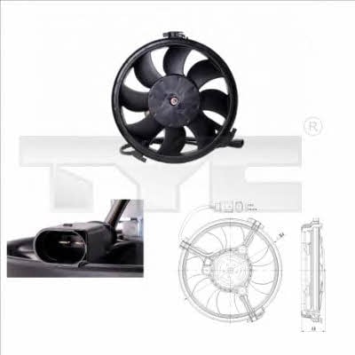 TYC 802-0002 Hub, engine cooling fan wheel 8020002: Buy near me at 2407.PL in Poland at an Affordable price!