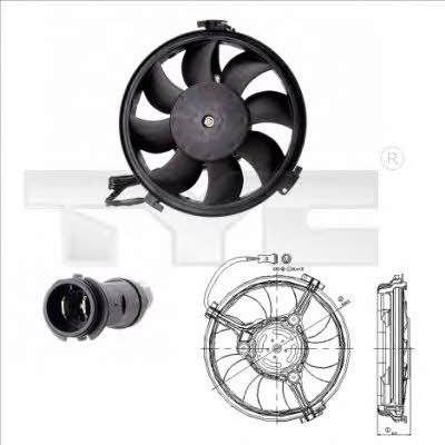 TYC 802-0004 Hub, engine cooling fan wheel 8020004: Buy near me in Poland at 2407.PL - Good price!