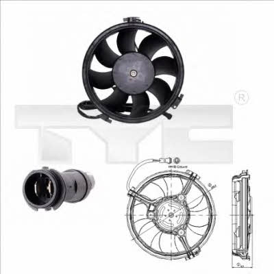 TYC 802-0005 Hub, engine cooling fan wheel 8020005: Buy near me in Poland at 2407.PL - Good price!