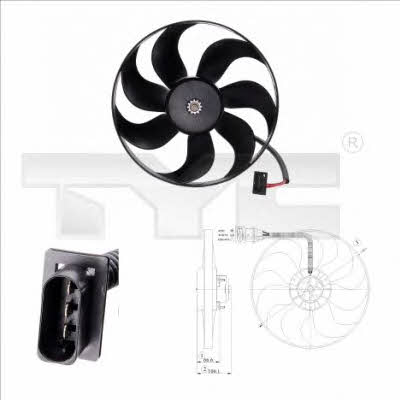 TYC 802-0009 Hub, engine cooling fan wheel 8020009: Buy near me in Poland at 2407.PL - Good price!