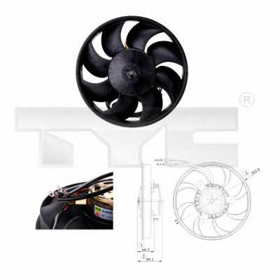 TYC 802-0010 Hub, engine cooling fan wheel 8020010: Buy near me in Poland at 2407.PL - Good price!