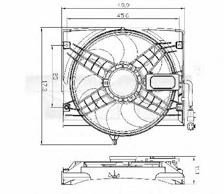 TYC 803-0011 Hub, engine cooling fan wheel 8030011: Buy near me in Poland at 2407.PL - Good price!
