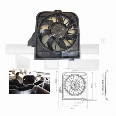 TYC 804-0003 Hub, engine cooling fan wheel 8040003: Buy near me in Poland at 2407.PL - Good price!