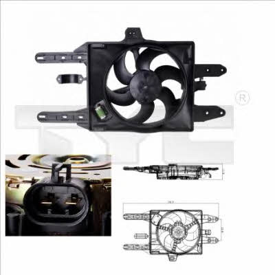 TYC 809-0005 Hub, engine cooling fan wheel 8090005: Buy near me in Poland at 2407.PL - Good price!
