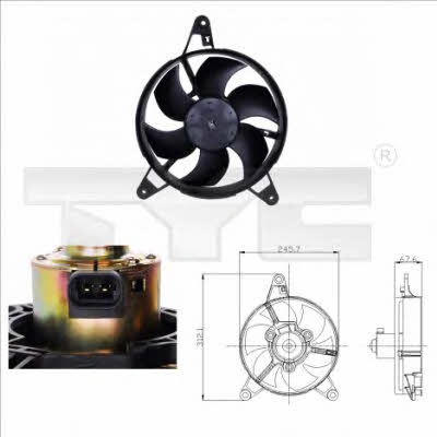 TYC 809-0011 Hub, engine cooling fan wheel 8090011: Buy near me in Poland at 2407.PL - Good price!