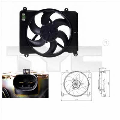 TYC 809-0014 Hub, engine cooling fan wheel 8090014: Buy near me in Poland at 2407.PL - Good price!
