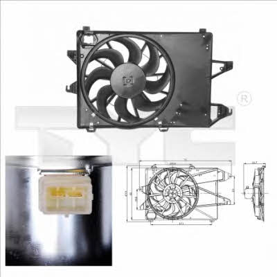 TYC 810-0001 Hub, engine cooling fan wheel 8100001: Buy near me in Poland at 2407.PL - Good price!