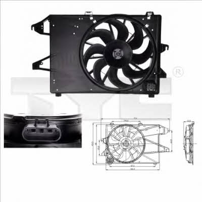 TYC 810-0008 Hub, engine cooling fan wheel 8100008: Buy near me in Poland at 2407.PL - Good price!