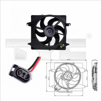 TYC 810-0014 Hub, engine cooling fan wheel 8100014: Buy near me at 2407.PL in Poland at an Affordable price!