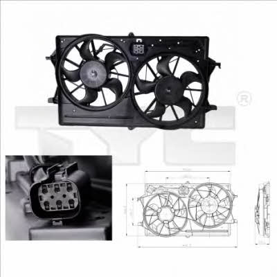TYC 810-0016 Hub, engine cooling fan wheel 8100016: Buy near me in Poland at 2407.PL - Good price!