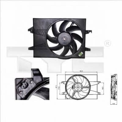 TYC 810-0025 Hub, engine cooling fan wheel 8100025: Buy near me in Poland at 2407.PL - Good price!