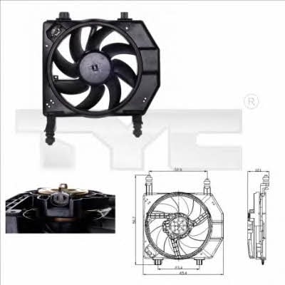 TYC 810-0029 Hub, engine cooling fan wheel 8100029: Buy near me in Poland at 2407.PL - Good price!